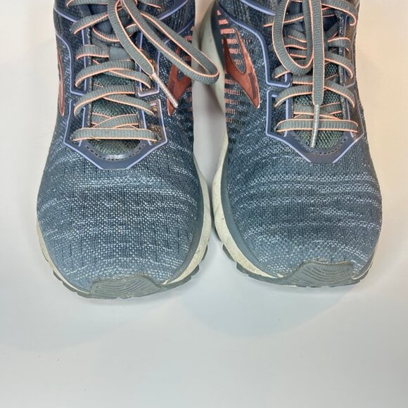 Brooks Ghost 12 Women’s Running Shoes – Gray & Pink | Cushioned Neutral Trainers - Picture 5 of 11